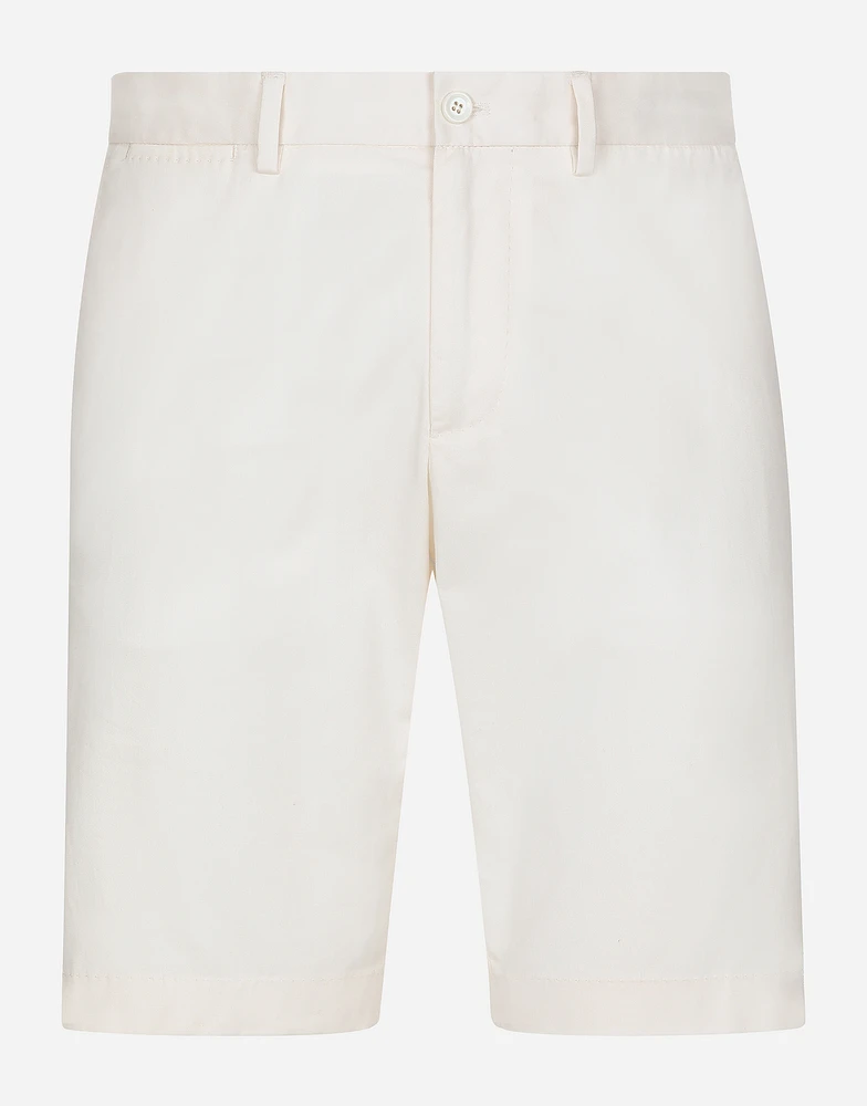 Stretch cotton shorts