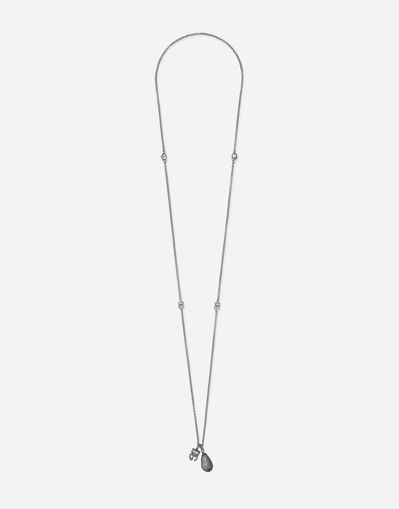 Teardrop necklace with DG logo