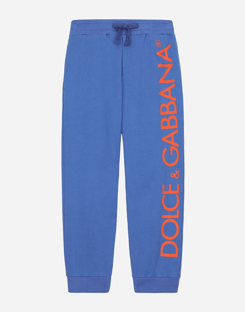 Jersey joggers with Dolce&Gabbana logo