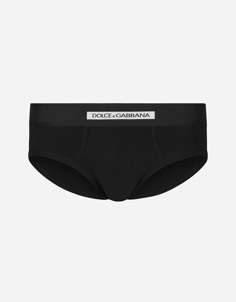 Mid-rise briefs two-way stretch cotton jersey