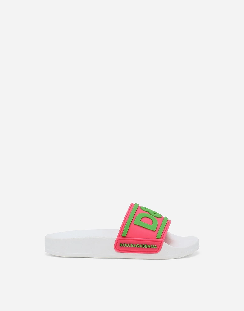 Rubber beachwear sliders
