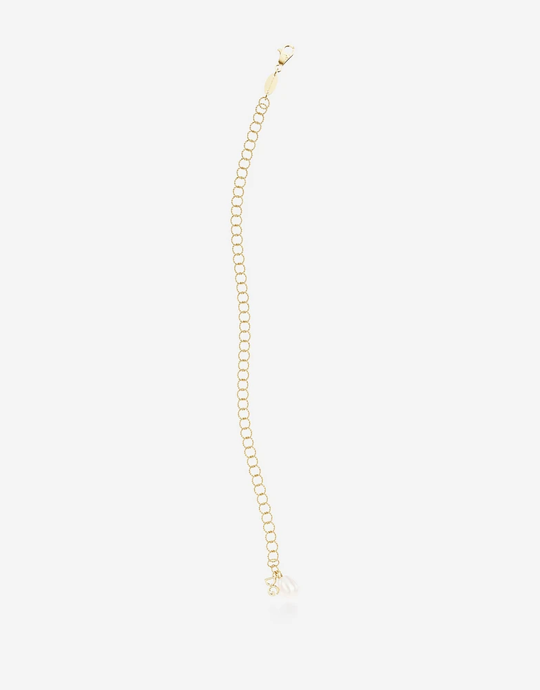 Lettering Bracelet twisted wire in 18-carat yellow gold