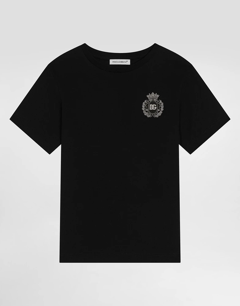 Jersey T-shirt with patch