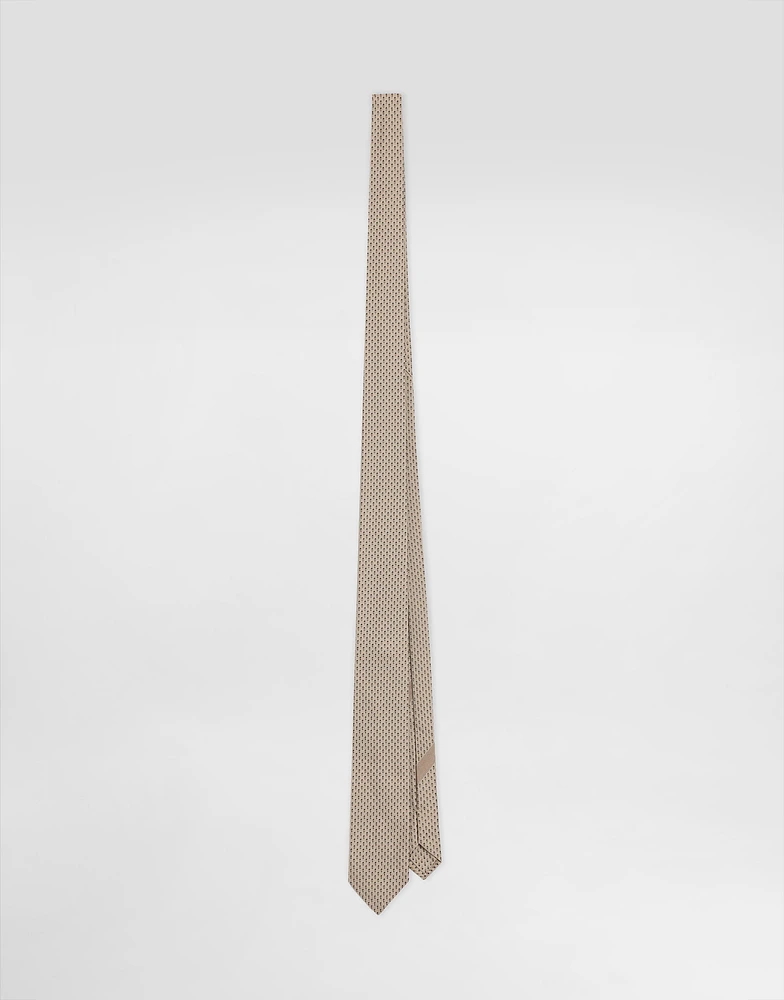 Micro-design jacquard Martini tie