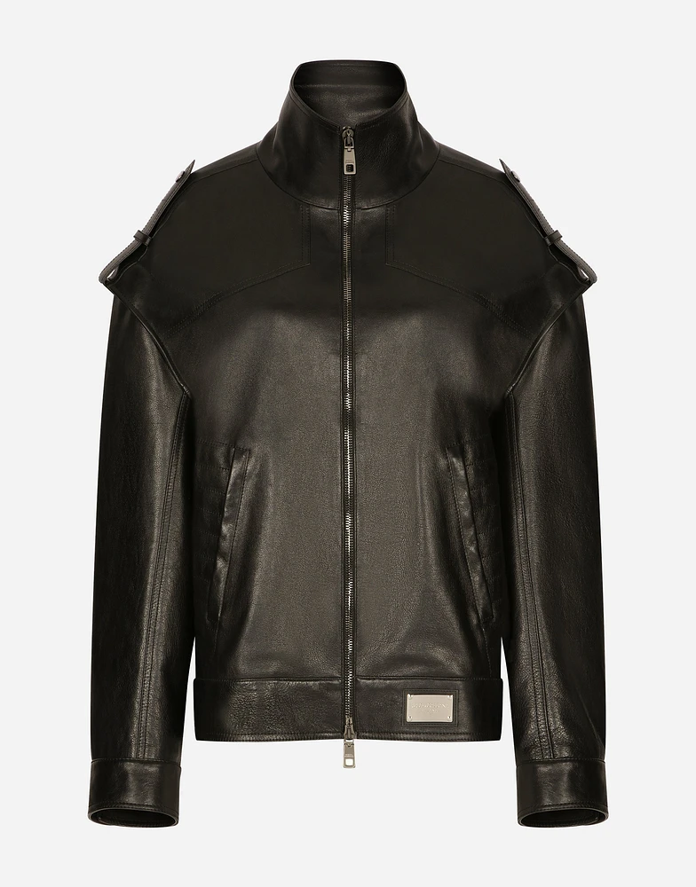 Oversize bullskin jacket