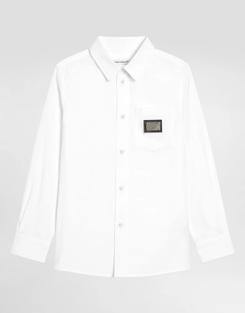 Cotton poplin shirt