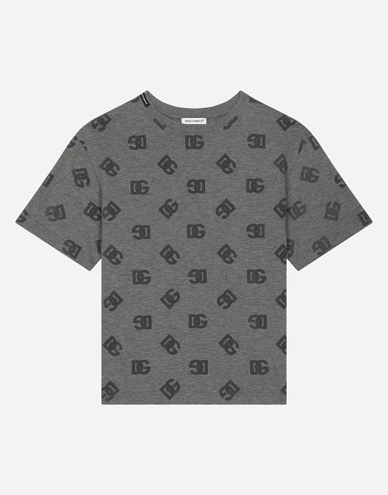 Jersey T-shirt with DG logo print
