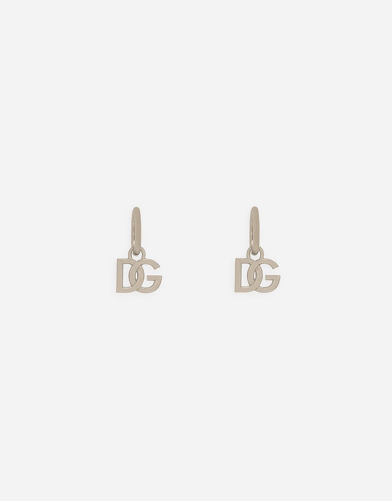 Butterfly-back earrings with DG logo