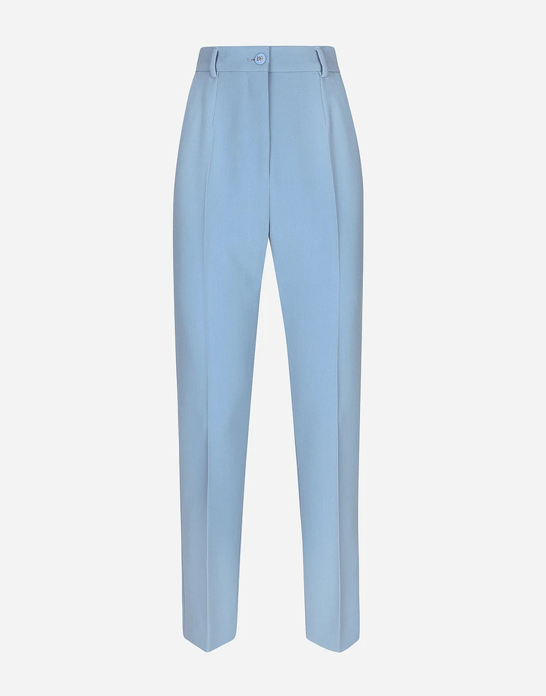 Tailored wool crêpe pants