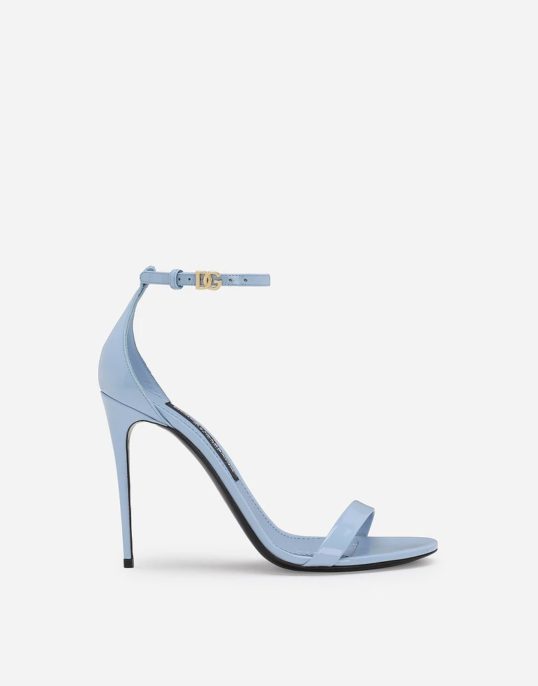 Polished calfskin sandals