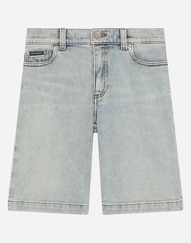 5-pocket denim shorts with DG logo