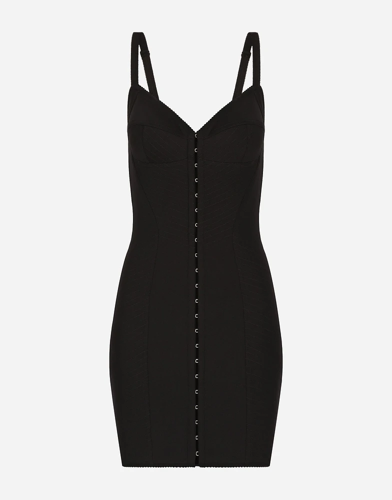 Short light technical jersey dress