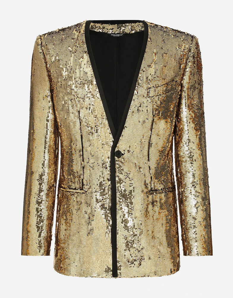 Sequined Sicilia-fit jacket