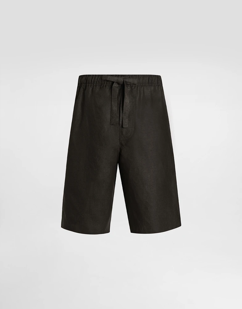 Linen fabric shorts