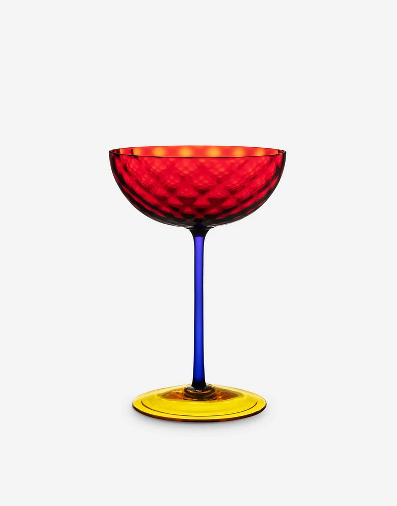 Hand-Blown Murano Champagne Glass