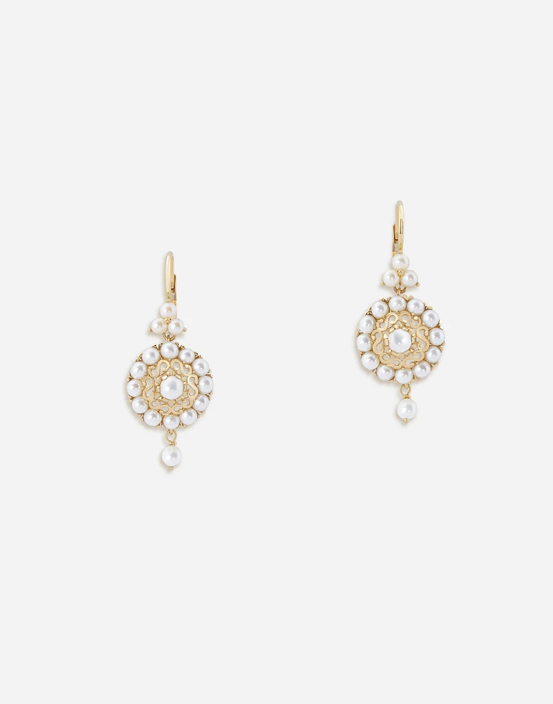 Pearl Earrings 18-carat yellow gold and pearls