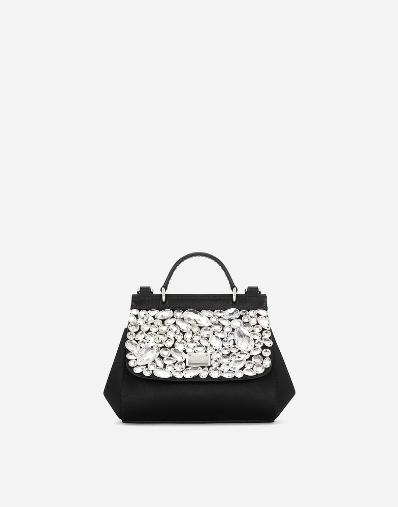 Satin mini Sicily handbag