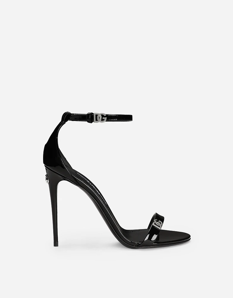 Patent leather sandals
