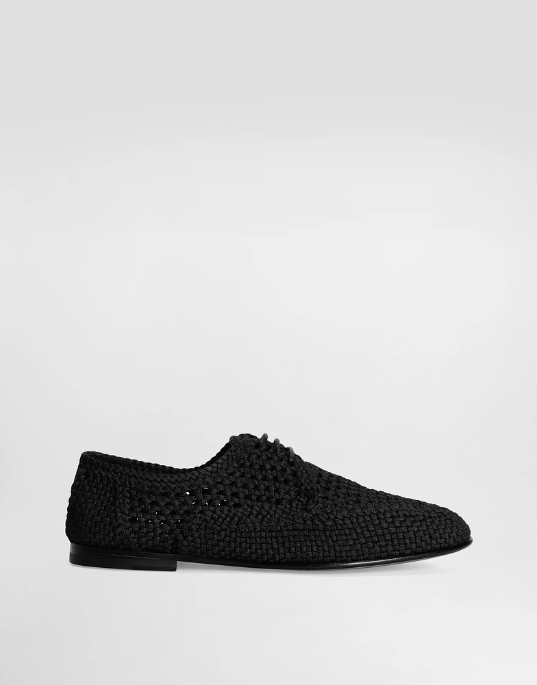 Woven fabric Derby shoes