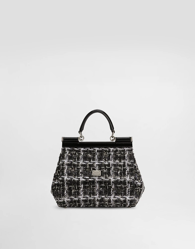 Medium Sicily boucle handbag