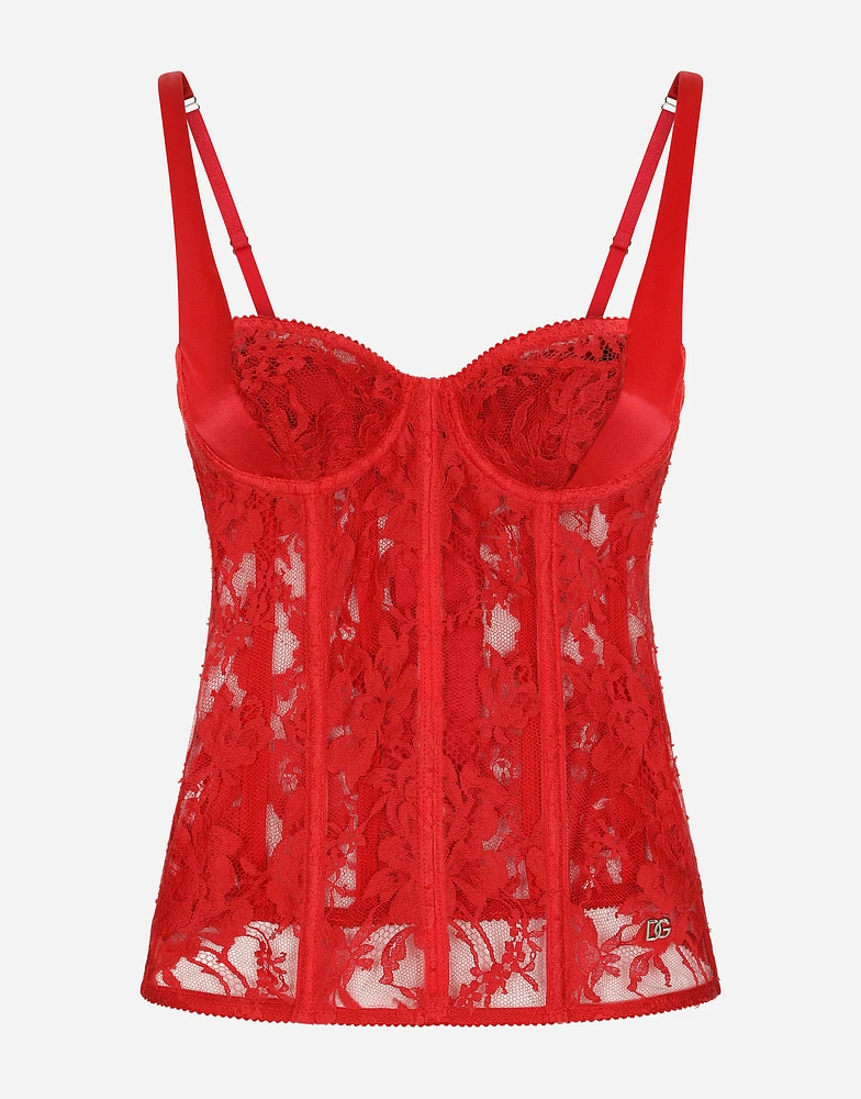 Lace lingerie corset