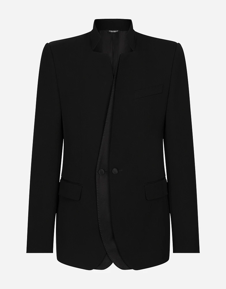 Single-breasted wool jacket