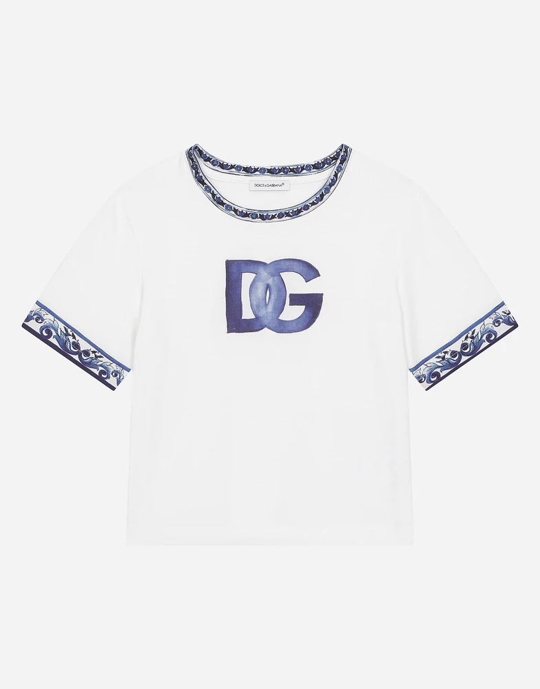 Jersey T-shirt with DG logo