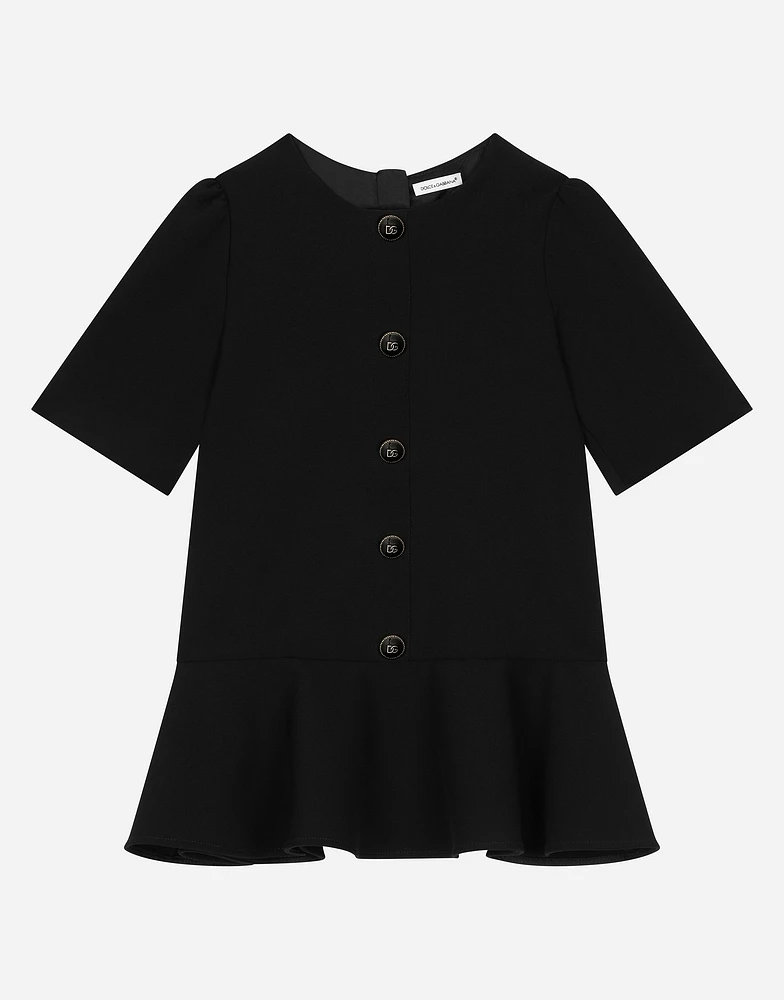 Cady dress with branded buttons