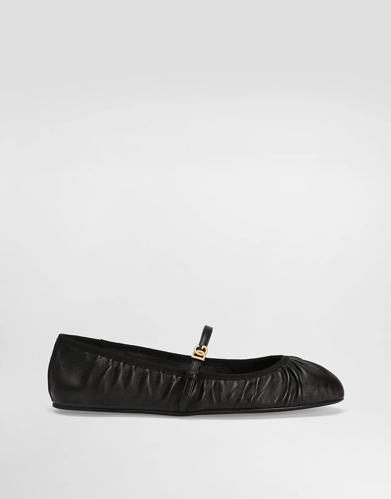 Nappa leather ballet flats
