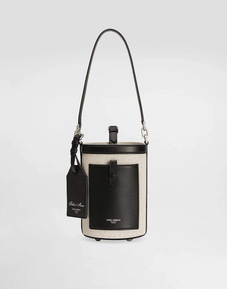 Fabric bucket bag