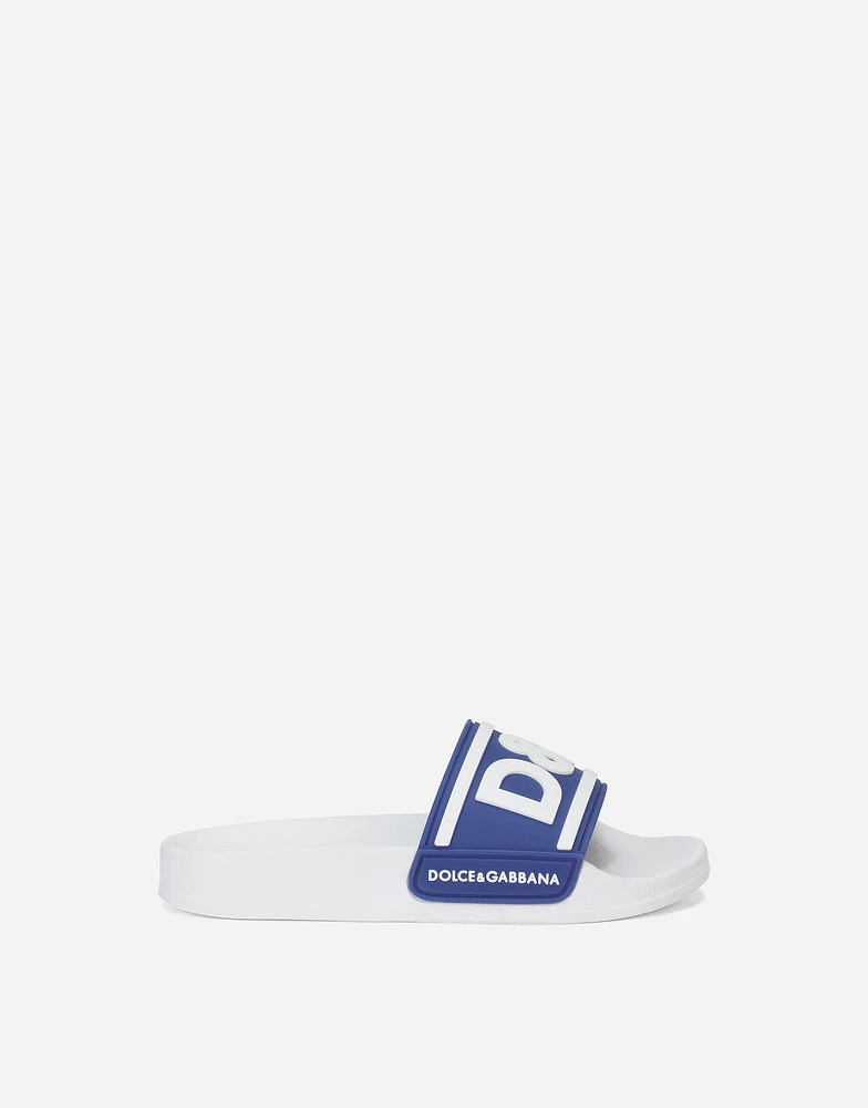 Rubber sliders with logo print