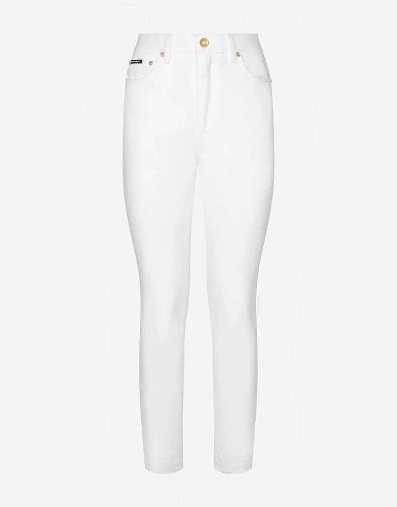 White denim Audrey jeans