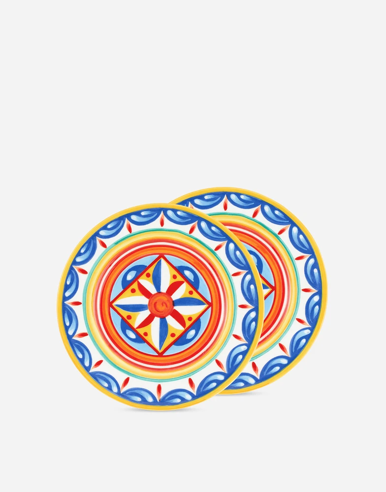 Set 2 Bread Plates in Fine Porcelain
