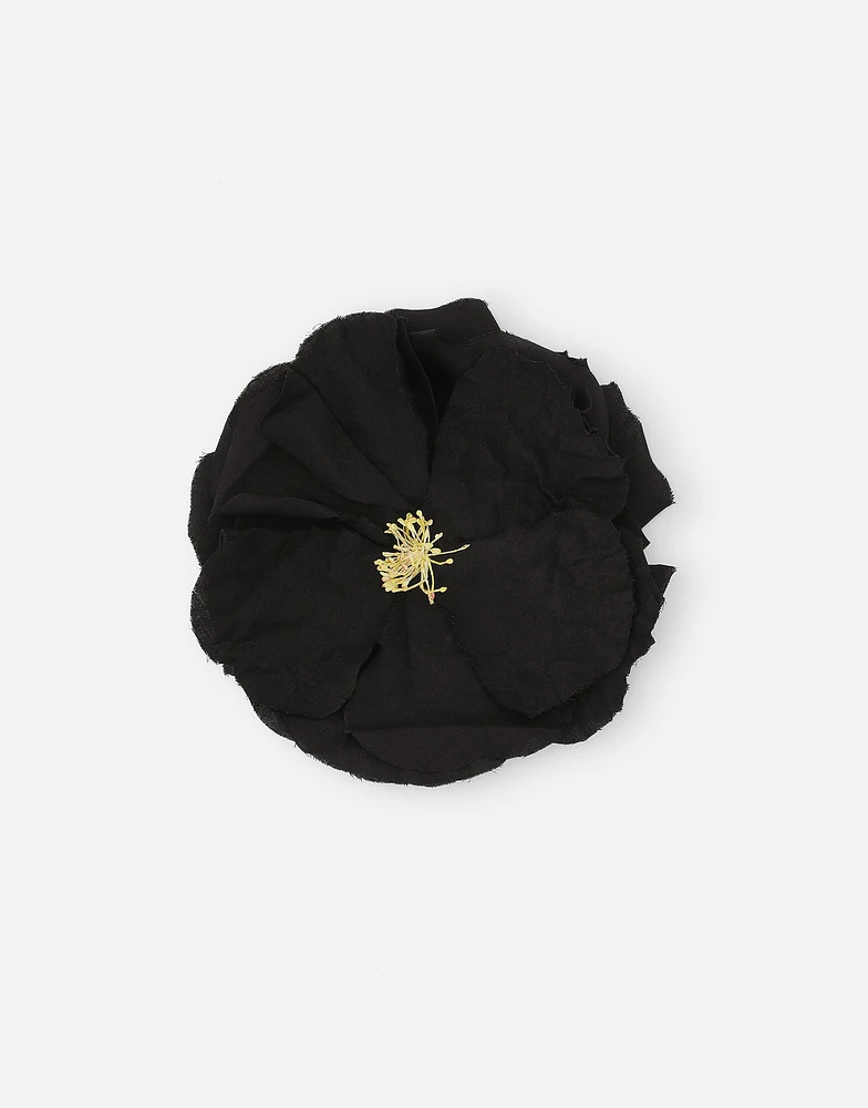 Floral cotton brooch