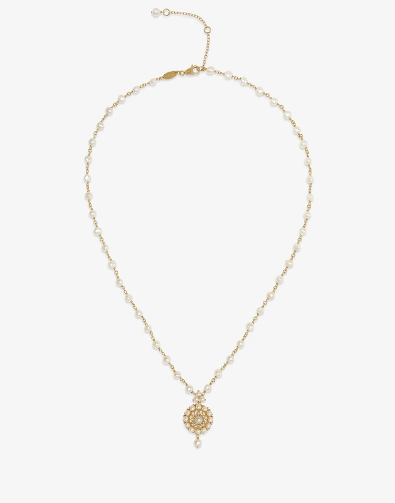 Pearl Necklace 18-carat yellow gold and pearls
