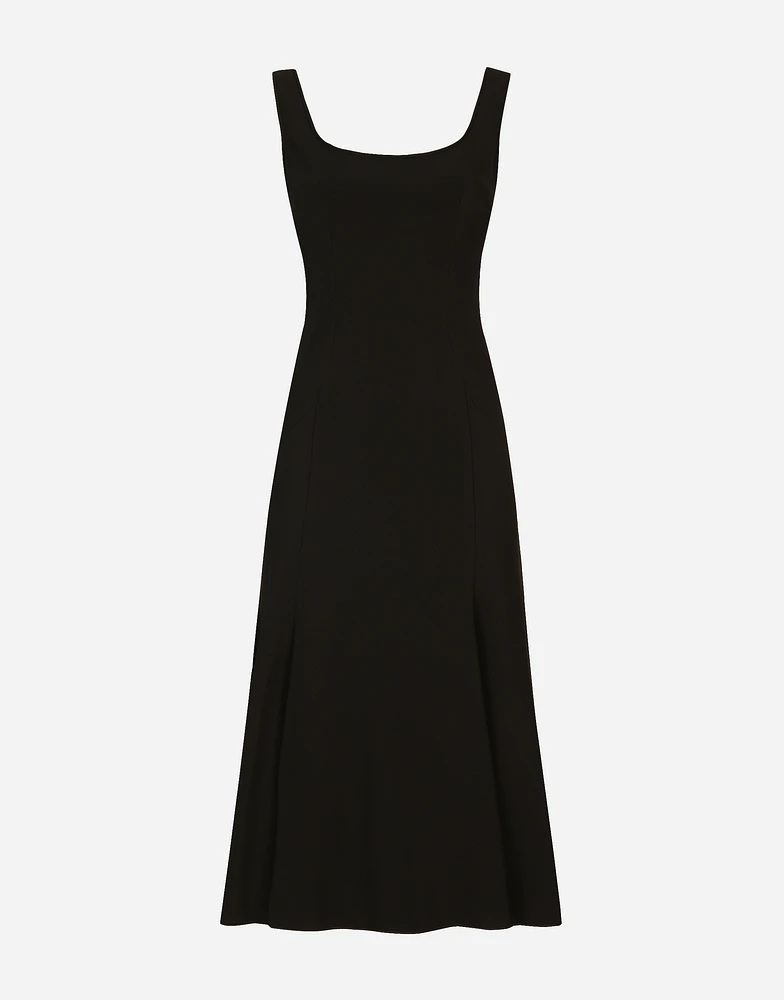 Calf-length cady dress