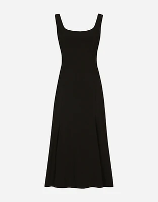 Calf-length cady dress