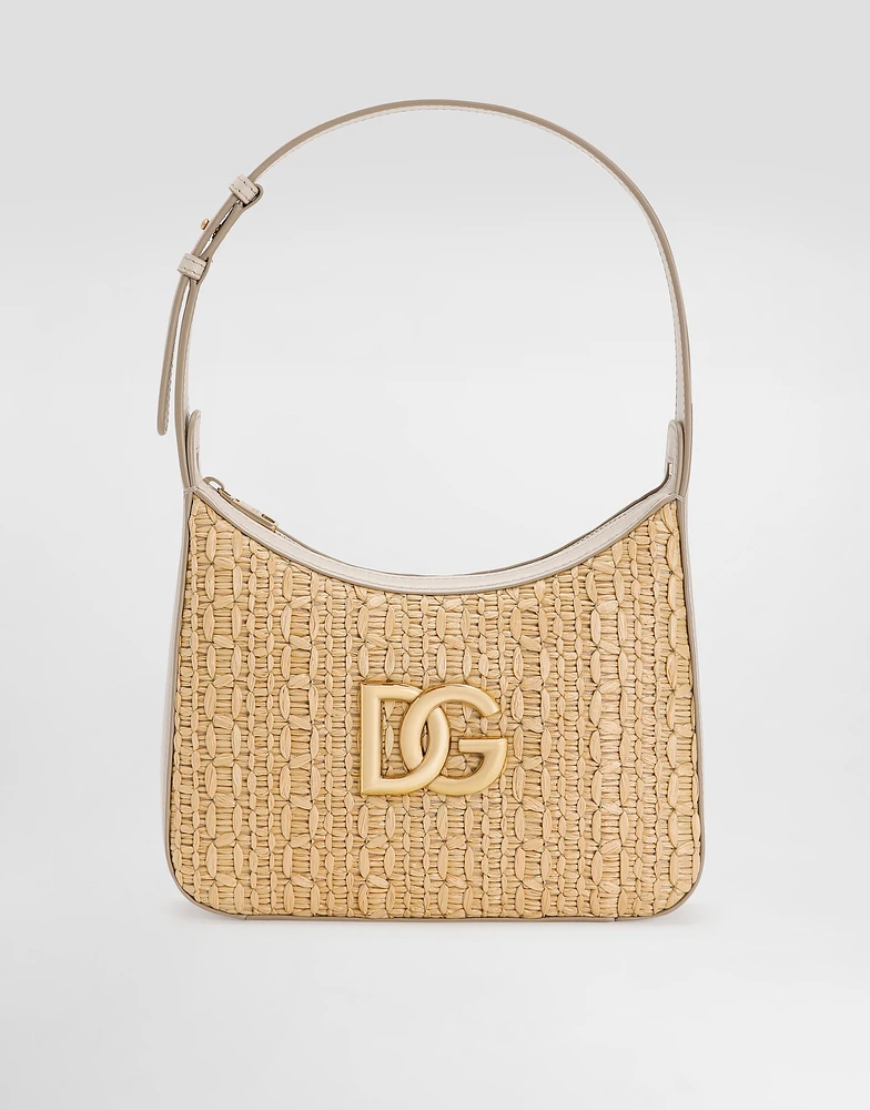 Rafia crochet shoulder bag