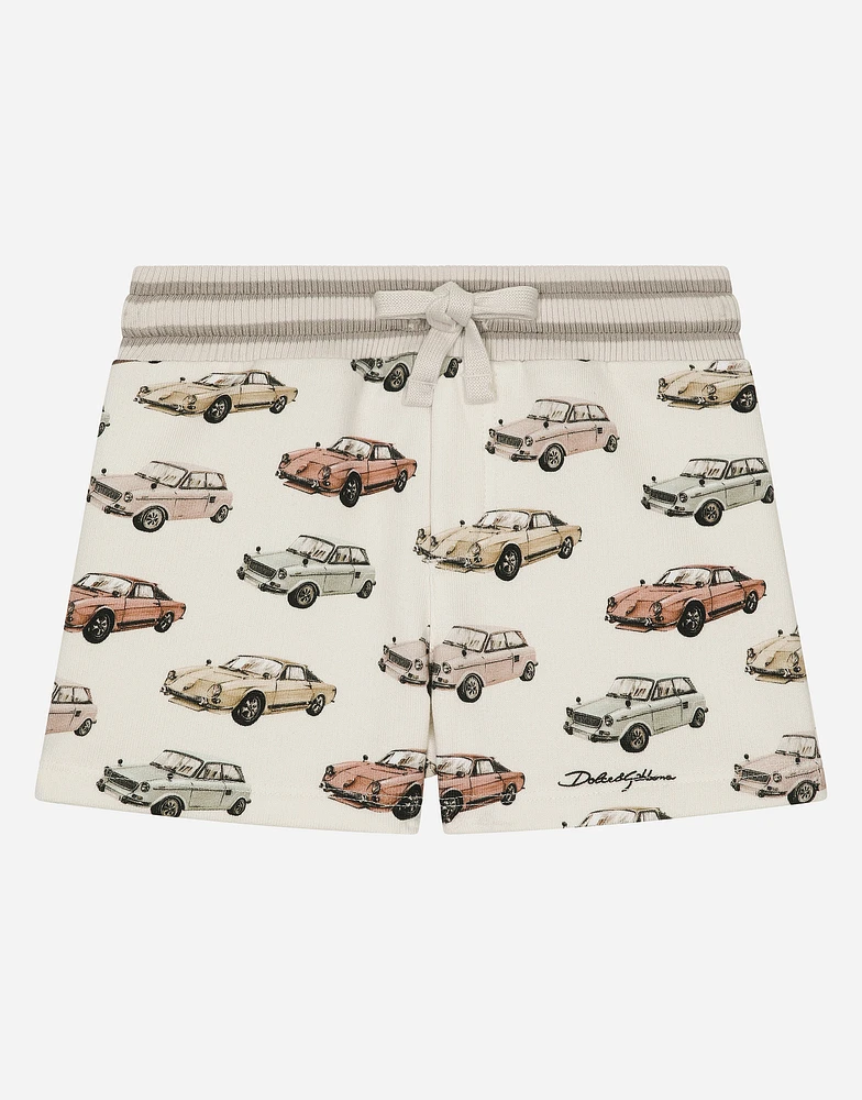 Jersey shorts with print