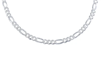 20''  Figaro style chain - Sterling Silver. Color: silver | Doucet Latendresse