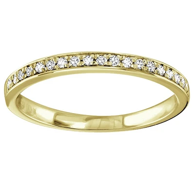Jonc semi-éternité pour femme