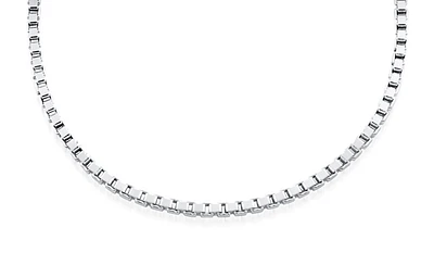 24'' Box Chain for ladies - Sterling silver. Color: silver | Doucet Latendresse