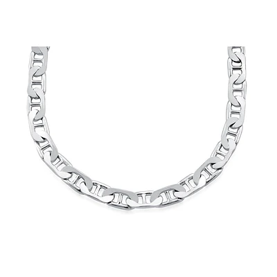 20'' Marina (Gucci style) Chain for men - Sterling Silver. Color: silver | Doucet Latendresse