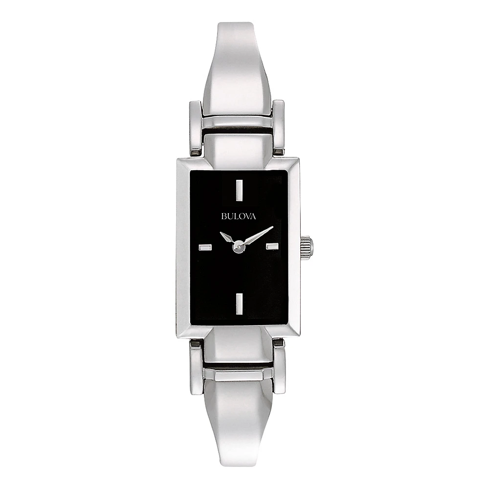 Bulova watch with quartz movement for women - Stainless steel. | Doucet Latendresse