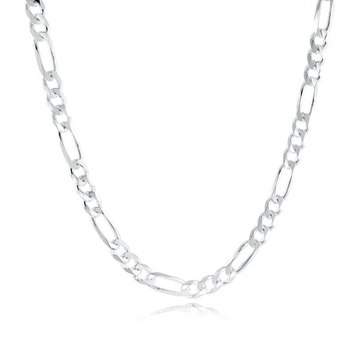 24'' Figaro chain for men - Sterling silver. Color: silver | Doucet Latendresse