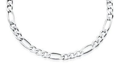 Chaîne Figaro  20'' pour homme - Argent sterling. Color: argent | Doucet Latendresse