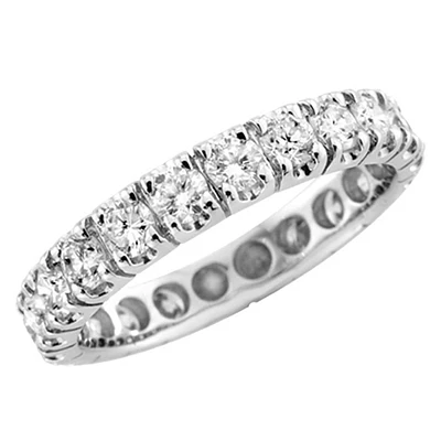 Eternity band Diamonds tw=1.0ca I-GH in 14K white Gold. Color: white | Doucet Latendresse