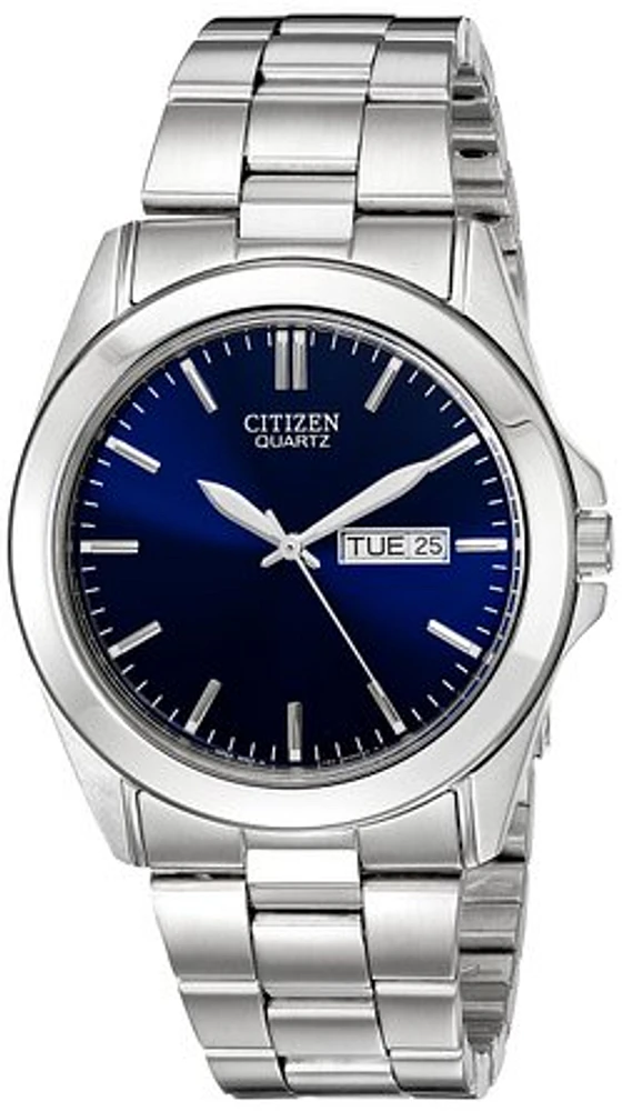 Montre Citizen pour hommes - Cadran bleu, mouvement à quartz et verre minéral | Doucet Latendresse