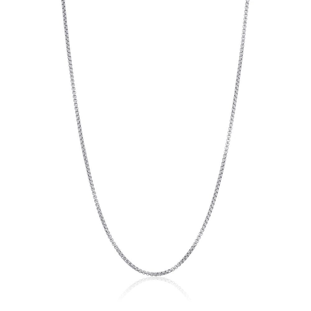 Chaîne de 20 pouces en acier inoxydable. Color: argent | Doucet Latendresse