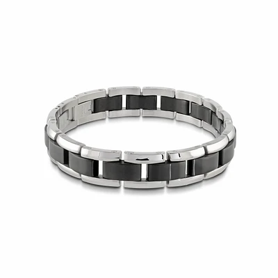 Bracelet pour homme - Acier inoxydable 2-tons. Color: 2 tons | Doucet Latendresse